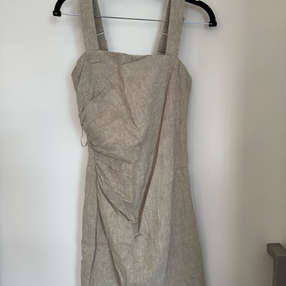 Abercrombie & Fitch Beige Mini Dress